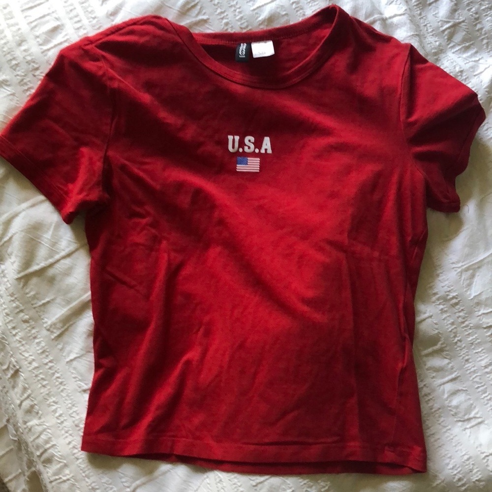 USA Cropped Tee
